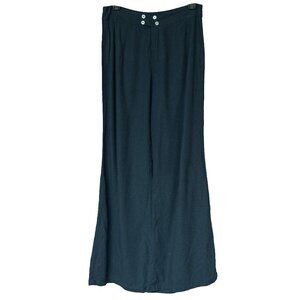Mare Sole Amore Linen Pant High Rise Ultra Wide Leg Minimal Scandi GIrl Trouser